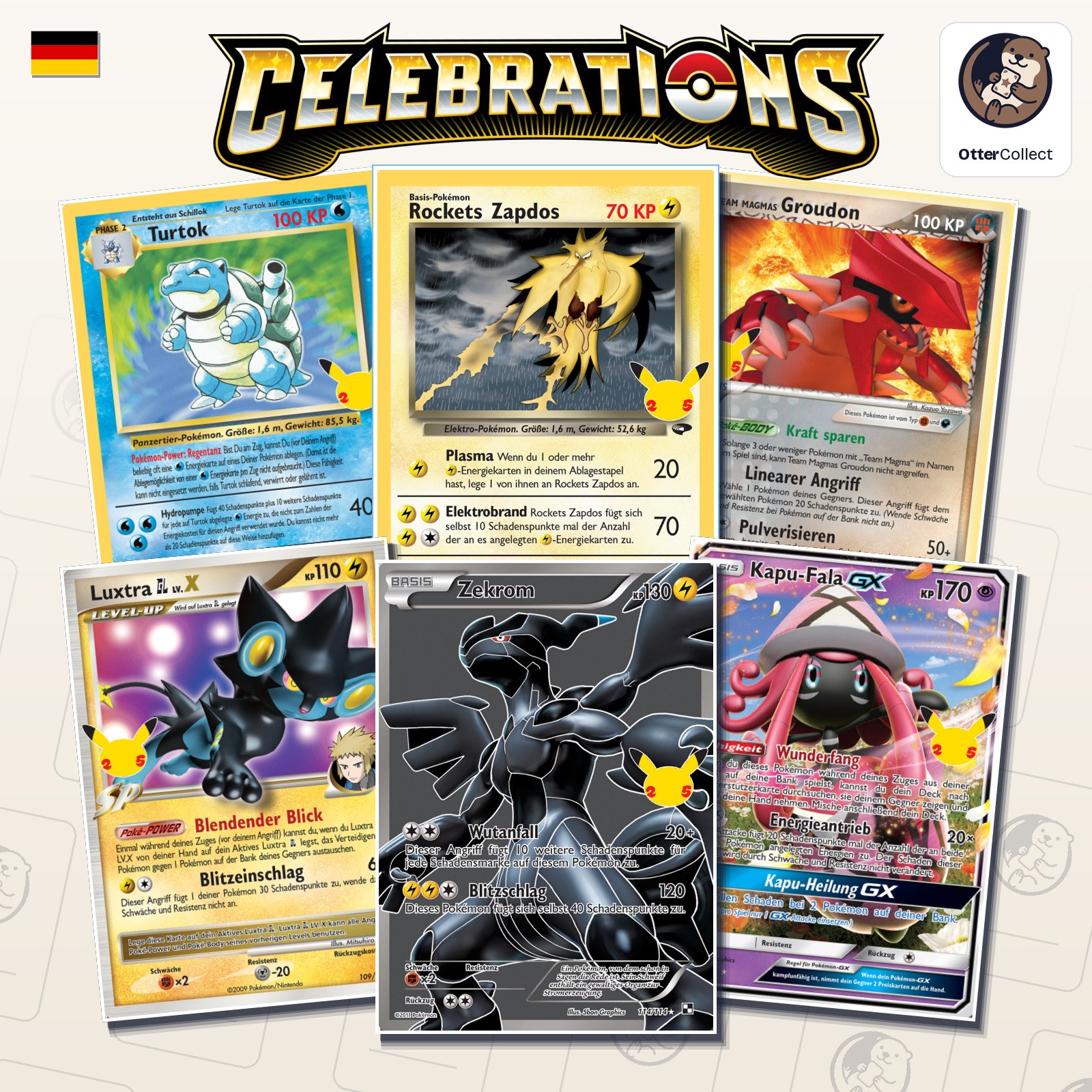 Pokémon TCG Celebrations Klassische Kollektion Einzelkarten (Cover)