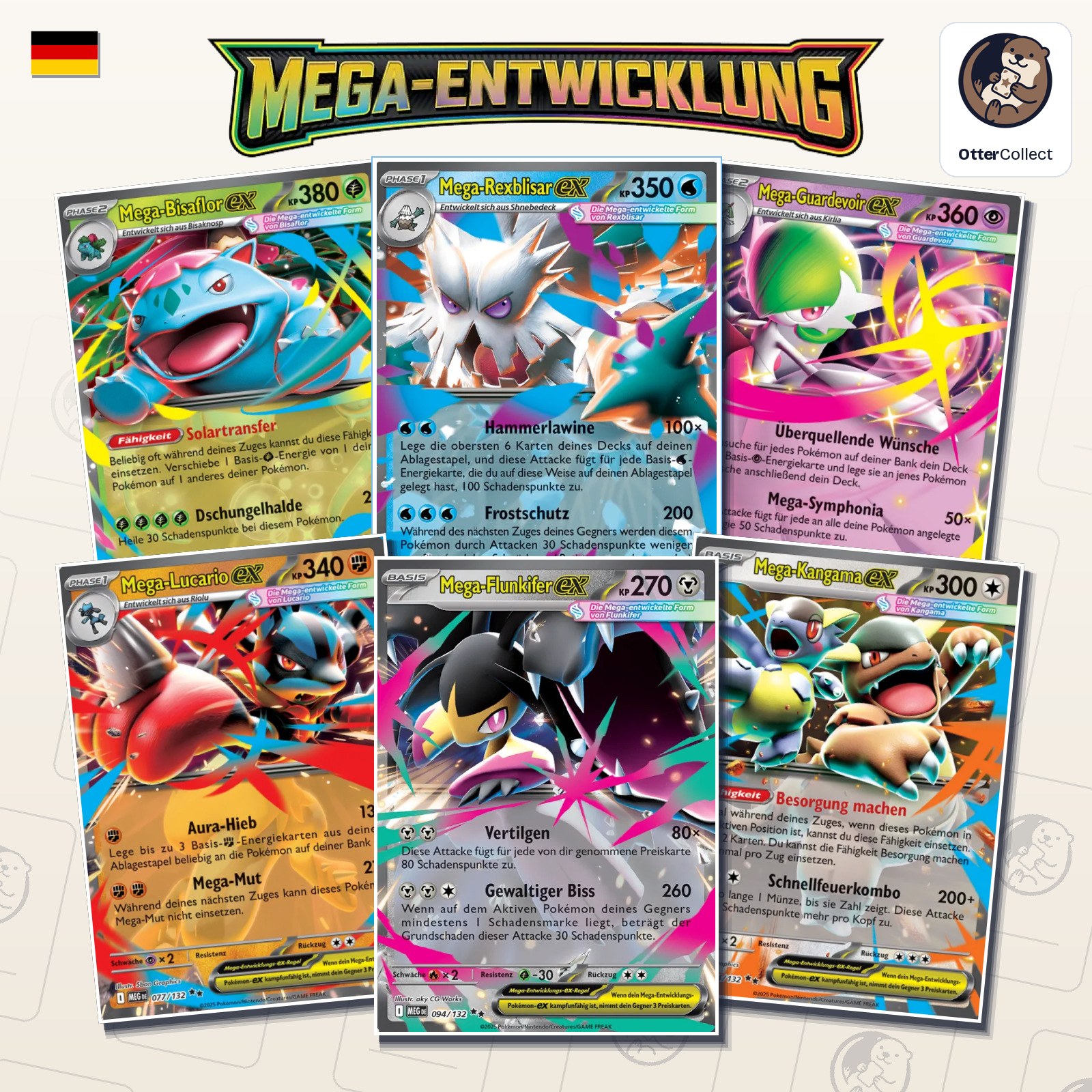 Pokémon TCG Mega-Entwicklung Einzelkarten (Cover)