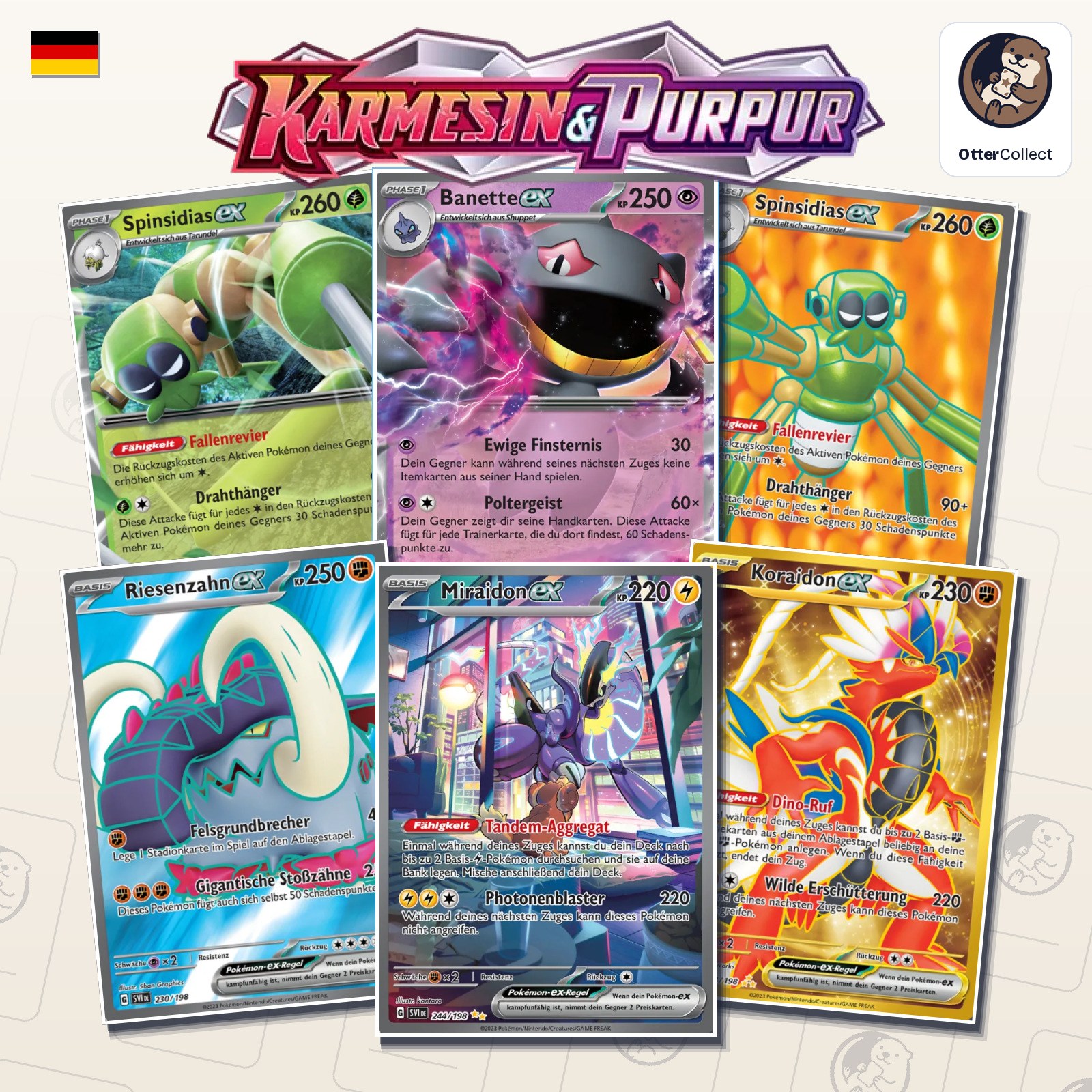 Pokémon TCG Karmesin & Purpur Einzelkarten (Cover)