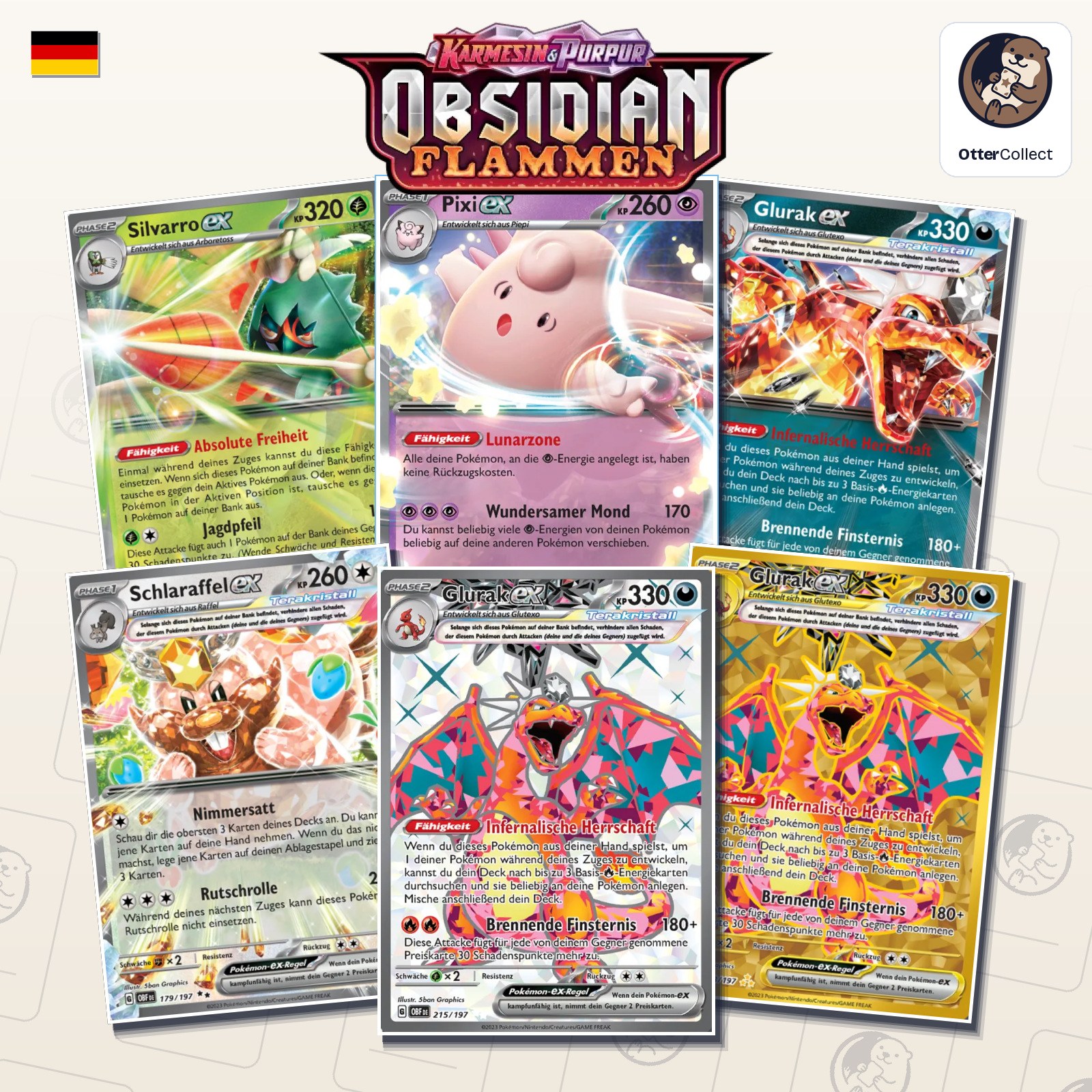 Pokémon TCG Obsidian Flammen Einzelkarten (Cover)