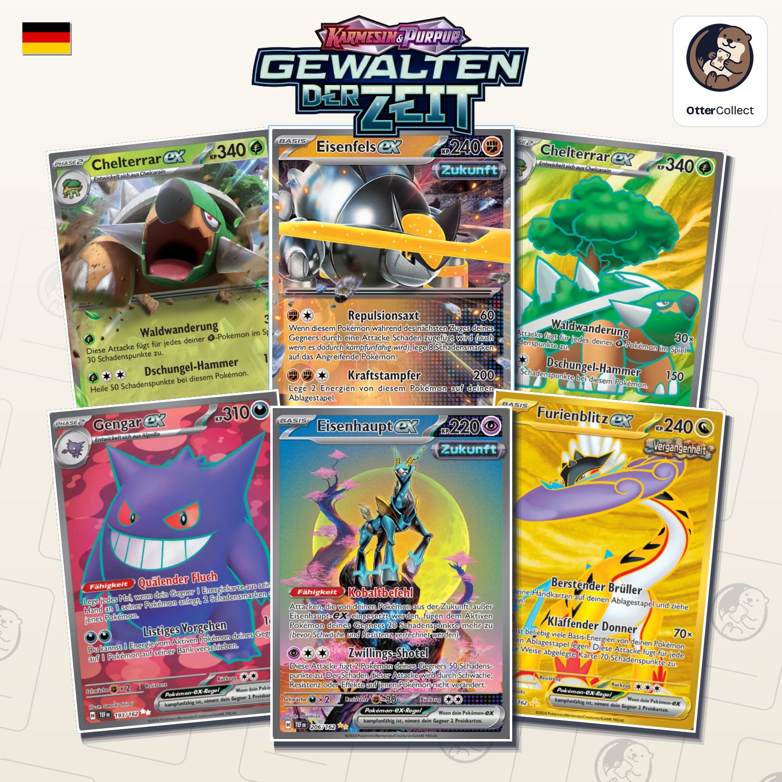 Pokémon TCG Gewalten der Zeit Einzelkarten (Cover)