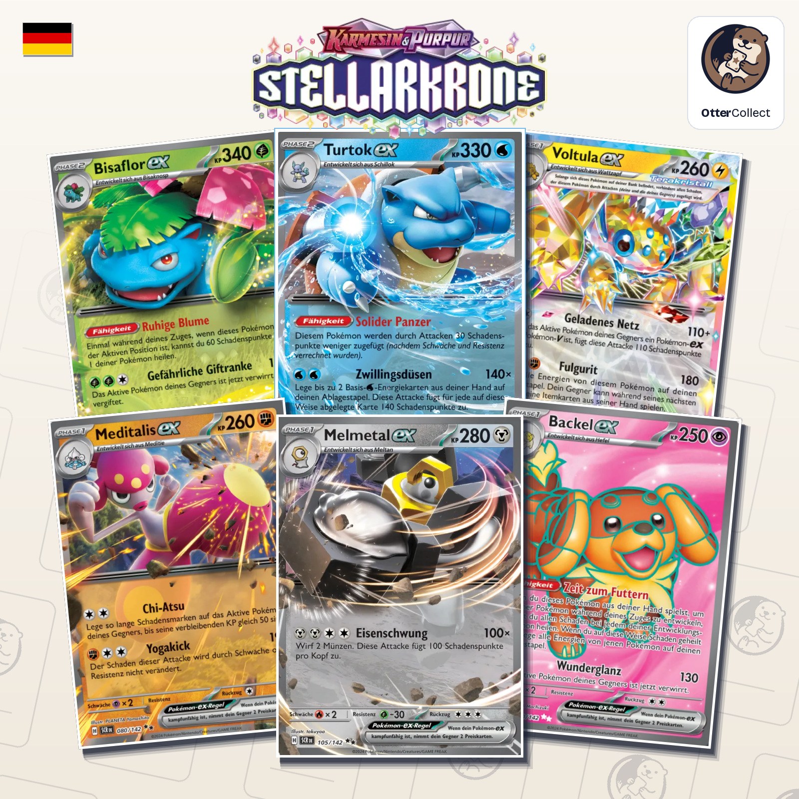 Pokémon TCG Stellarkrone Einzelkarten (Cover)