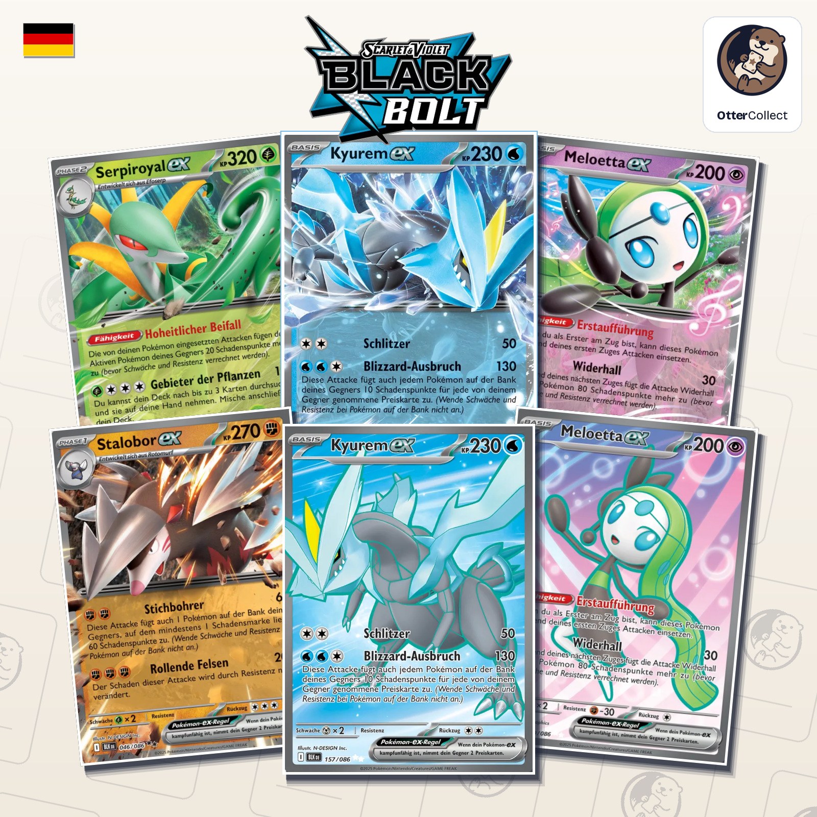 Pokémon TCG Schwarze Blitze Einzelkarten (Cover)