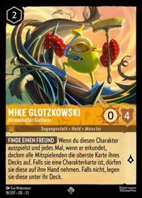 Mike Glotzkowski - Heldenhafter Kletterer 018 – Angriff der Ranke!, Lorcana-Karte Deutsch