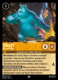 Sulley - Der neue Boss 024 – Angriff der Ranke!, Lorcana-Karte Deutsch