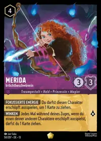 Merida - Irrlichtbeschwörerin 050 – Angriff der Ranke!, Lorcana-Karte Deutsch