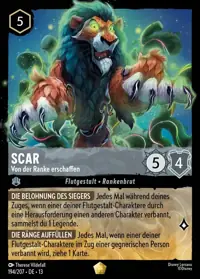 Scar - Von der Ranke erschaffen 194 – Angriff der Ranke!, Lorcana-Karte Deutsch