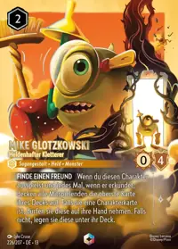 Mike Glotzkowski - Heldenhafter Kletterer 226/207 – Angriff der Ranke!, Lorcana-Karte Deutsch
