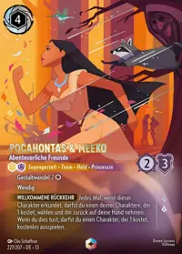 Pocahontas & Meeko - Abenteuerliche Freunde 227/207 – Angriff der Ranke!, Lorcana-Karte Deutsch