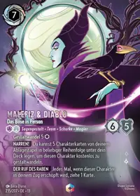 Malefiz & Diablo - Das Böse in Person 235/207 – Angriff der Ranke!, Lorcana-Karte Deutsch