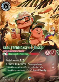 Carl Fredricksen & Russel - Unerschrockene Entdecker 237/207 – Angriff der Ranke!, Lorcana-Karte Deutsch
