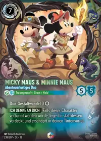 Micky Maus & Minnie Maus - Abenteuerlustiges Duo 238/207 – Angriff der Ranke!, Lorcana-Karte Deutsch