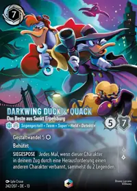 Darkwing Duck & Quack - Das Beste aus Sankt Erpelsburg 242/207 – Angriff der Ranke!, Lorcana-Karte Deutsch