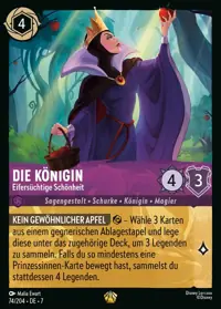 Die Königin - Eifersüchtige Schönheit 074 – Archazias Insel, Lorcana-Karte Deutsch