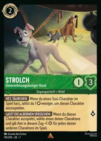 Strolch - Unternehmungslustiger Hund 110 – Archazias Insel, Lorcana-Karte Deutsch