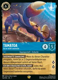 Tamatoa - Ist er nicht souverän 162 – Archazias Insel, Lorcana-Karte Deutsch