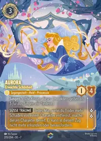 Aurora - Erwachte Schönheit 205/204 – Archazias Insel, Lorcana-Karte Deutsch