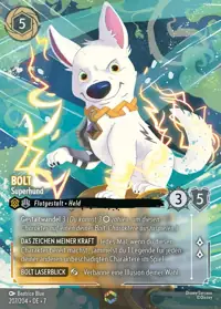 Bolt - Superhund 207/204 – Archazias Insel, Lorcana-Karte Deutsch