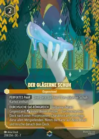 Der gläserne Schuh 208/204 – Archazias Insel, Lorcana-Karte Deutsch