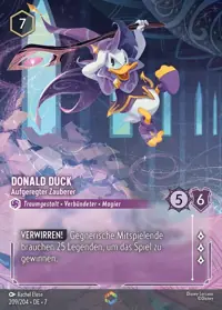 Donald Duck - Aufgeregter Zauberer 209/204 – Archazias Insel, Lorcana-Karte Deutsch
