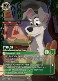 Strolch - Unternehmungslustiger Hund 212/204 – Archazias Insel, Lorcana-Karte Deutsch