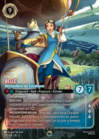 Belle - Mechanikerin der Extraklasse 217/204 – Archazias Insel, Lorcana-Karte Deutsch