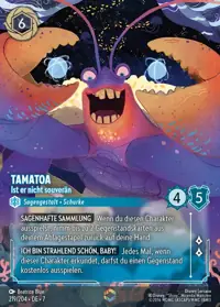 Tamatoa - Ist er nicht souverän 219/204 – Archazias Insel, Lorcana-Karte Deutsch
