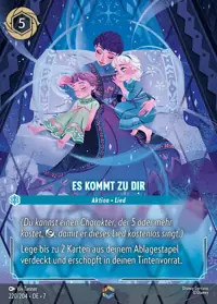 Es kommt zu dir 220/204 – Archazias Insel, Lorcana-Karte Deutsch