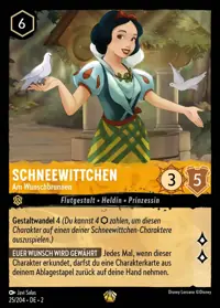 Schneewittchen - Am Wunschbrunnen 025 – Aufstieg der Flutgestalten, Lorcana-Karte Deutsch