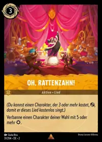Oh, Rattenzahn! 031 – Aufstieg der Flutgestalten, Lorcana-Karte Deutsch