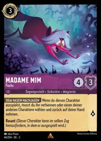 Madame Mim - Fuchs 046 – Aufstieg der Flutgestalten, Lorcana-Karte Deutsch