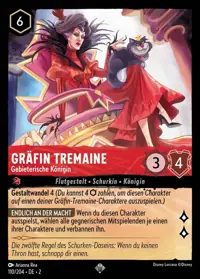 Gräfin Tremaine - Gebieterische Königin 110 – Aufstieg der Flutgestalten, Lorcana-Karte Deutsch