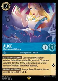 Alice - Wachsendes Mädchen 137 – Aufstieg der Flutgestalten, Lorcana-Karte Deutsch