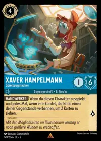 Xaver Hampelmann - Spielzeugmacher 149 – Aufstieg der Flutgestalten, Lorcana-Karte Deutsch