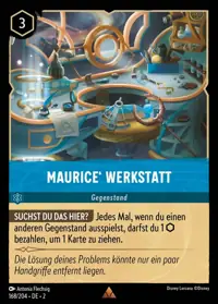 Maurice‘ Werkstatt 168 – Aufstieg der Flutgestalten, Lorcana-Karte Deutsch