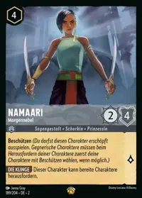 Namaari - Morgennebel 189 – Aufstieg der Flutgestalten, Lorcana-Karte Deutsch
