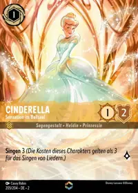 Cinderella - Sensation im Ballsaal 205/204 – Aufstieg der Flutgestalten, Lorcana-Karte Deutsch