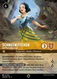 Schneewittchen - Am Wunschbrunnen 206/204 – Aufstieg der Flutgestalten, Lorcana-Karte Deutsch