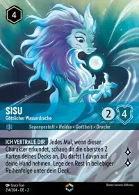 Sisu - Göttlicher Wasserdrache 214/204 – Aufstieg der Flutgestalten, Lorcana-Karte Deutsch
