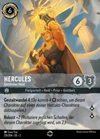 Hercules - Göttlicher Held 215/204 – Aufstieg der Flutgestalten, Lorcana-Karte Deutsch