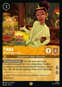 Tiana - Restaurantbesitzerin 016 – Azurblaues Meer, Lorcana-Karte Deutsch