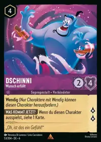 Dschinni - Wunsch erfüllt 053 – Azurblaues Meer, Lorcana-Karte Deutsch