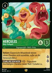 Hercules - Baby-Halbgott 086 – Azurblaues Meer, Lorcana-Karte Deutsch