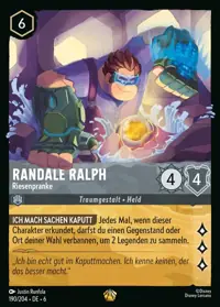 Randale Ralph - Riesenpranke 190 – Azurblaues Meer, Lorcana-Karte Deutsch