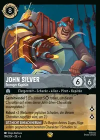 John Silver - Strenger Kapitän 194 – Azurblaues Meer, Lorcana-Karte Deutsch