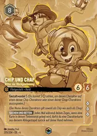 Chip und Chap - Ritter der Rückgewinnung 205/204 – Azurblaues Meer, Lorcana-Karte Deutsch