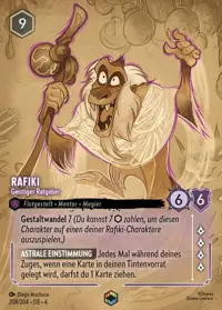 Rafiki - Geistiger Ratgeber 208/204 – Azurblaues Meer, Lorcana-Karte Deutsch