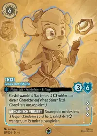 Trixi - Geniale Bootsführerin 217/204 – Azurblaues Meer, Lorcana-Karte Deutsch