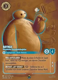 Baymax - Persönlicher Gesundheitsbegleiter 218/204 – Azurblaues Meer, Lorcana-Karte Deutsch