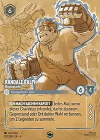 Randale Ralph - Riesenpranke 220/204 – Azurblaues Meer, Lorcana-Karte Deutsch
